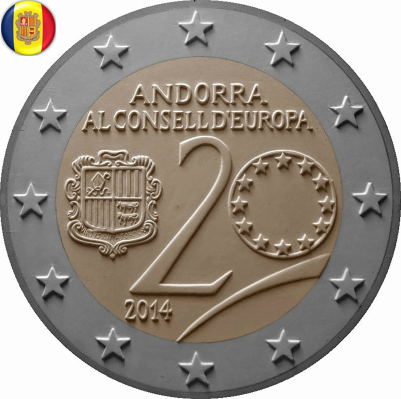 2 euros Andorre 2014 2 euros Andorre 2014